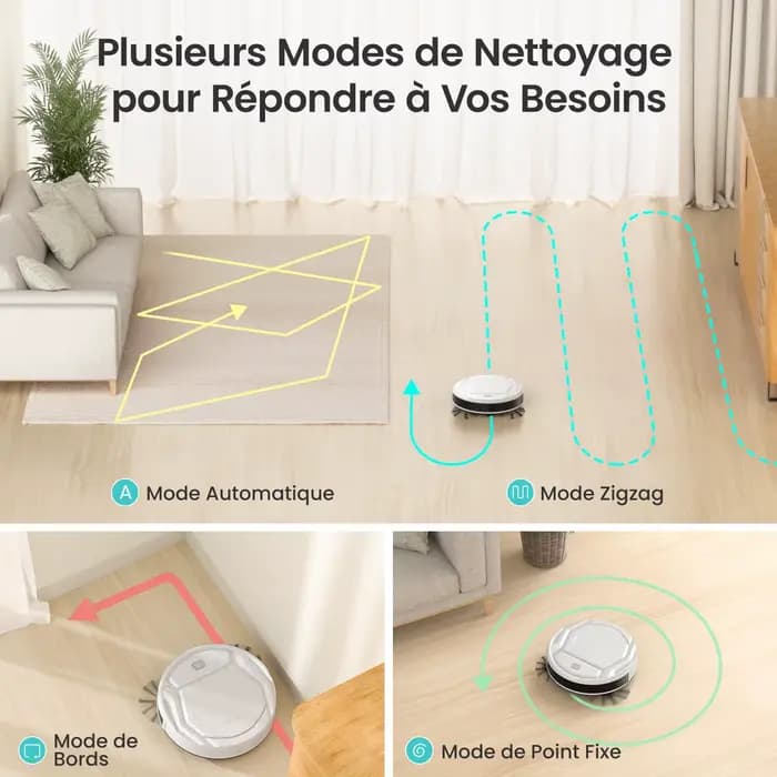 Lefant M210 Aspirateur Robot avec Télécommande