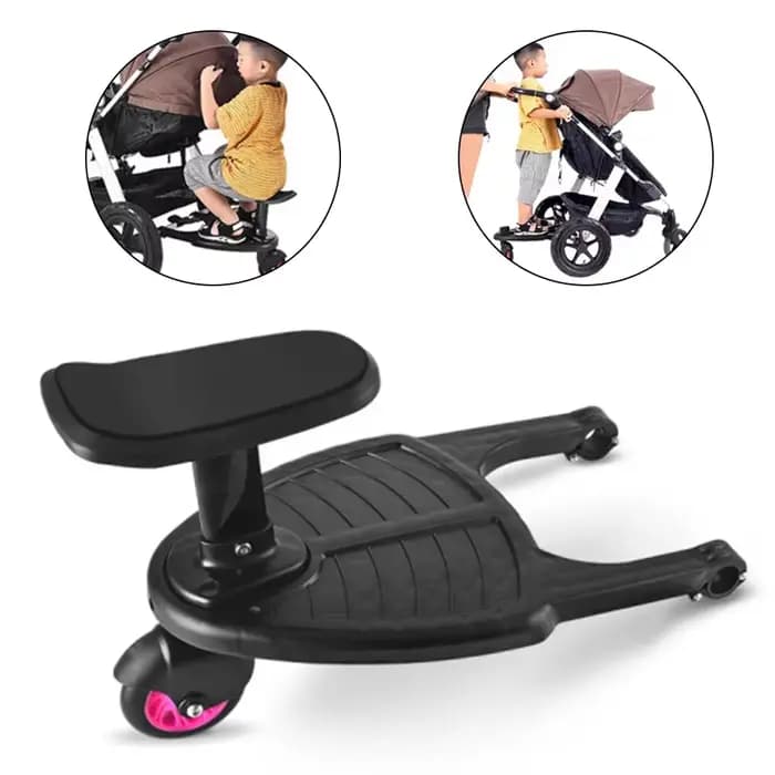 Faire marcher avec deux enfants plus faciles – Adaptateur de pédale de poussette pour enfants et plaque debout d'auto-stop pour deuxième enfant et jumeaux