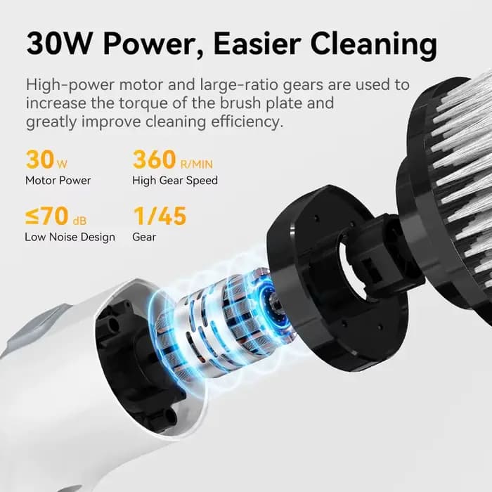 Brosse de nettoyage électrique sans fil 7 en 1