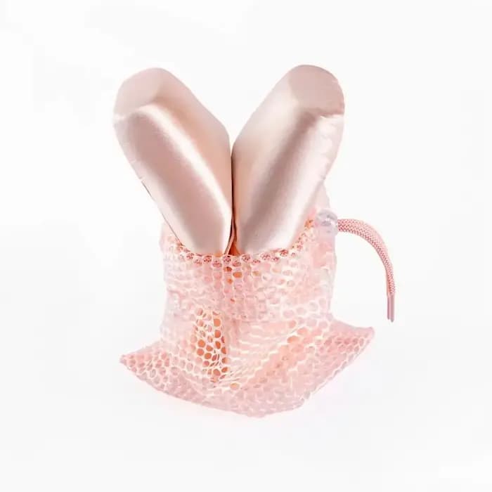 Sacs à chaussures de Ballet en maille respirante, Anti-odeur, sac à chaussures à Pointe avec cordon de serrage, ballerine pour filles, bleu clair, accessoires de danse Champagne