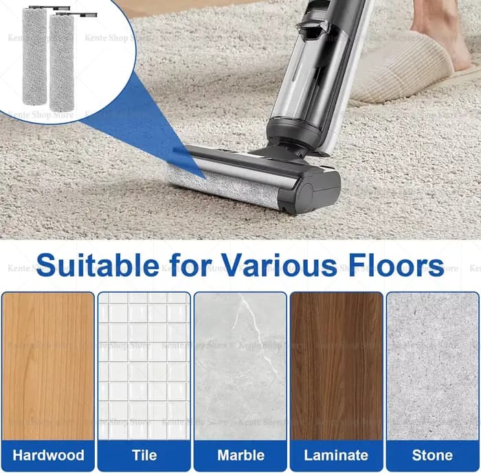 Rouleau de brosse de remplacement sous vide et filtre HEPA pour Tineco Floor One S5 Combo / S5