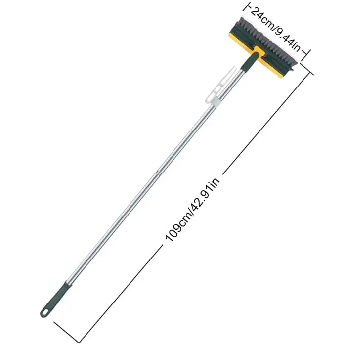 Brosse de nettoyage UNTIOR manche long 180 ° Serpillière rotative avec raclette