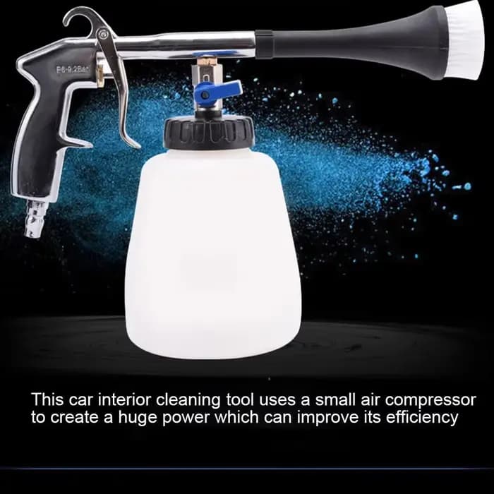 Pistolet de nettoyage pneumatique Tornado pour l'intérieur des voitures