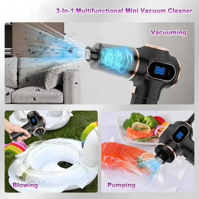 Aspirateur sans fil double usage pour maison et voiture