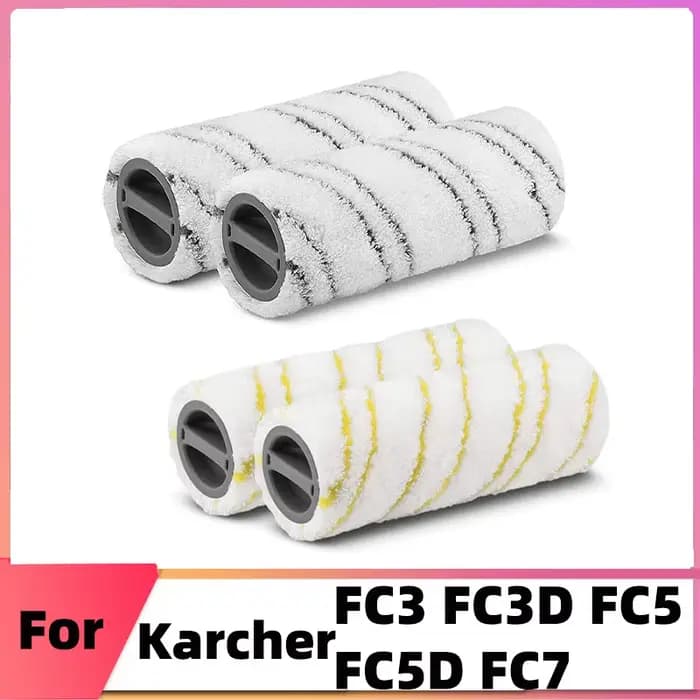 Brosse à rouleau lavable pour nettoyeur de sol électrique Karcher FC5 FC7 FC3 FC3D