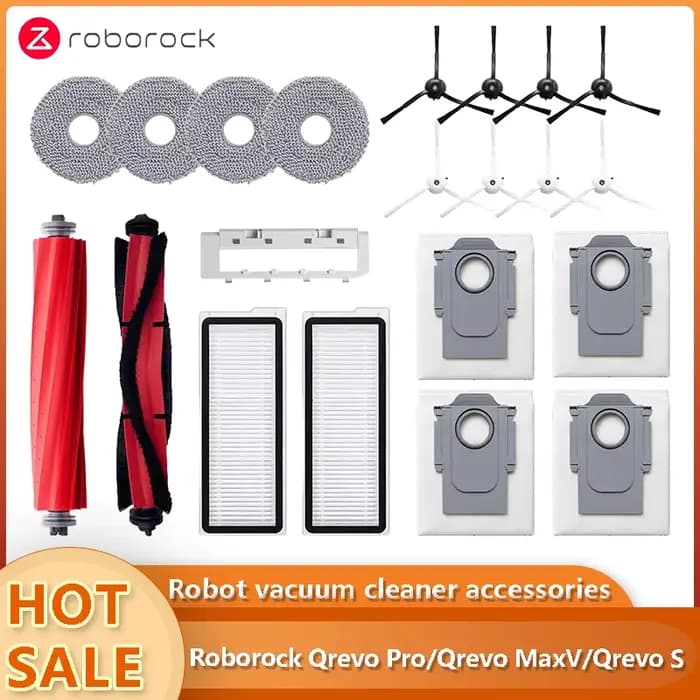 Accessoires pour aspirateurs robots Roborock Q MaxV/Q S/Q Pro : sacs à poussière