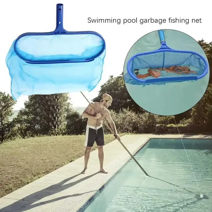 Filet d'écumoire pour piscines, râteau de nettoyage des déchets, maille de feuilles, sac profond, filet de nettoyage de feuilles d'étang SPA, accessoires de piscine