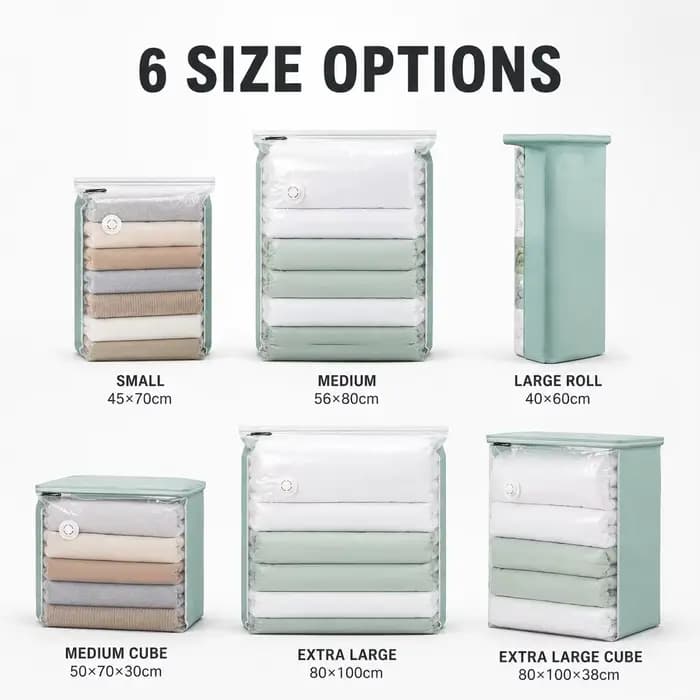 Sacs de rangement sous vide extra grands