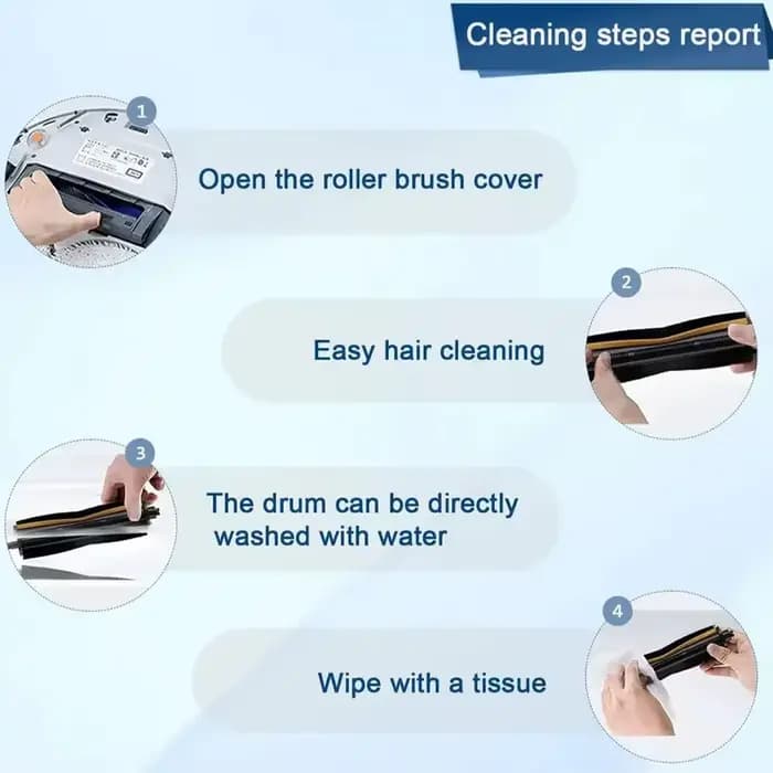 Brosse Dreame TriCut, pour X40 Ultra/X30 Ultra/L20 Ultra/L10s Ultra Gen 2/S10 Pro/S20/S20 Pro/X10/X20 Pro/D9 Max Gen2. etc.