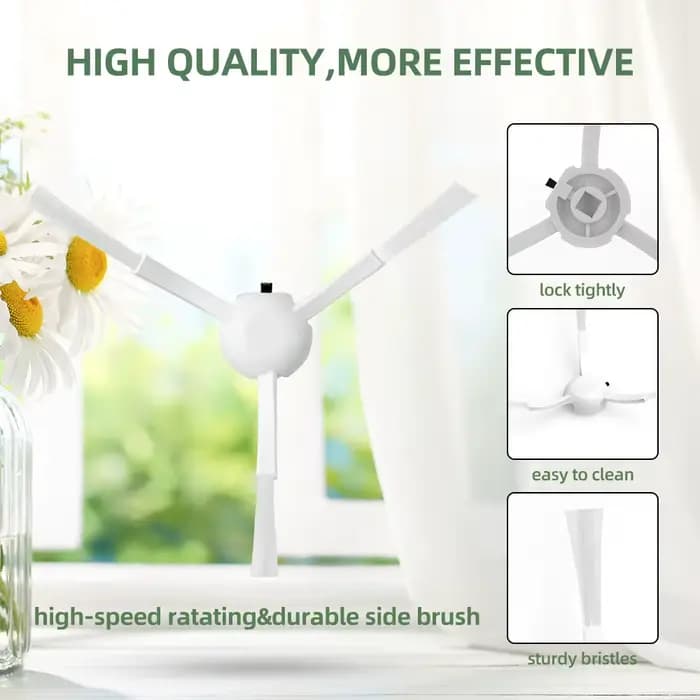 Pour Xiaomi Mi Robot aspirateur-vadrouille Mijia 1C / 1T / 2C STYTJ01ZHM STYTJ02ZHM STYTJ03ZHM Dreame F9 brosse latérale principale filtre Hepa vadrouille chiffon