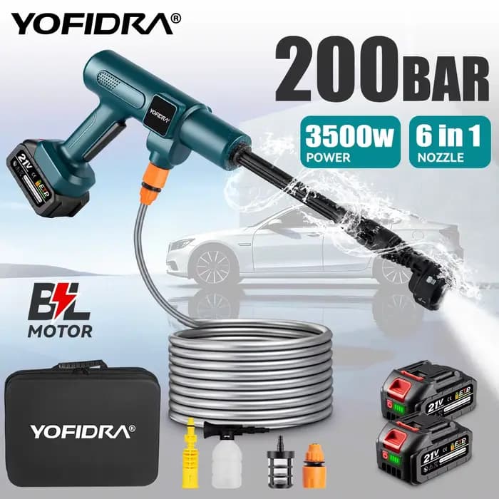 Nettoyeur haute pression sans fil YOFIDRA 200 bars