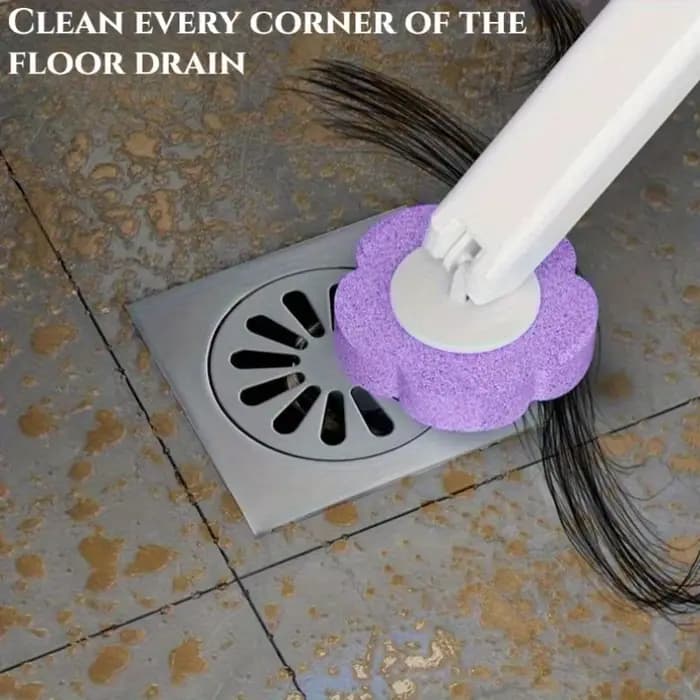 Brosse de nettoyage jetable pour toilettes et salle de bain