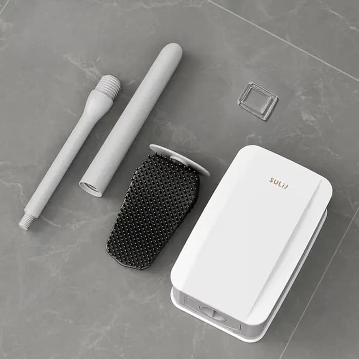 Brosse de toilette en Silicone anti-fuite d'eau avec Base