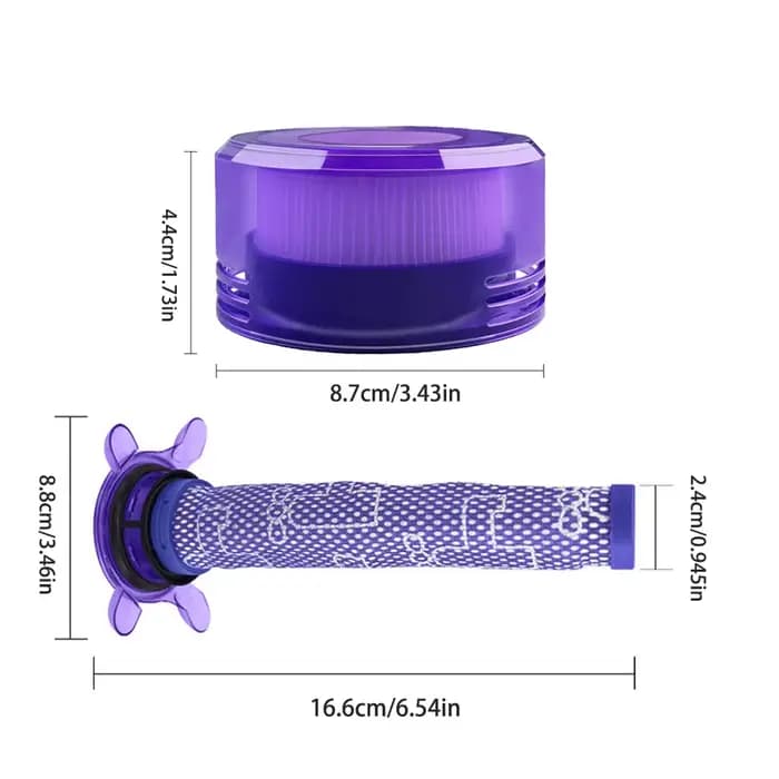 Pré-filtre et post-filtre V8 améliorés pour aspirateur à main Dyson V8 FOCUS Mattress SV25 SV37