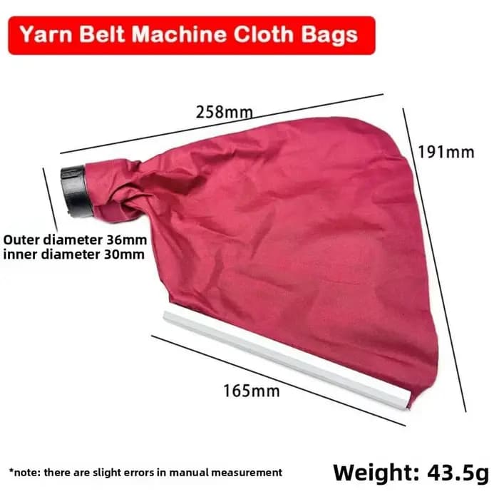 Sac à poussière pour ponceuse réglable
