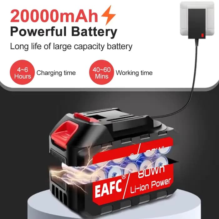 Nettoyeur haute pression électrique 21V 60bar