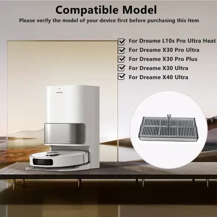 Filtres HEPA pour aspirateur Dreame L10s Pro Ultra Heat / X30