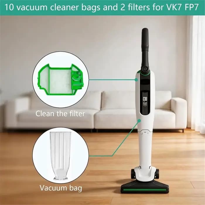 1 ensemble de sacs à poussière pour Vorwerk Kobold VK7 FP7 VK7S FP7S