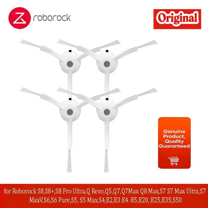 Brosse latérale pour Roborock S8 S8+ S8 Pro Ultra, Q Revo, Q5 Q7 Q7Max Q8 Max, S7 Max Ultra S7 MaxV S6 S6 Pure S5 S5 Max S50 S4