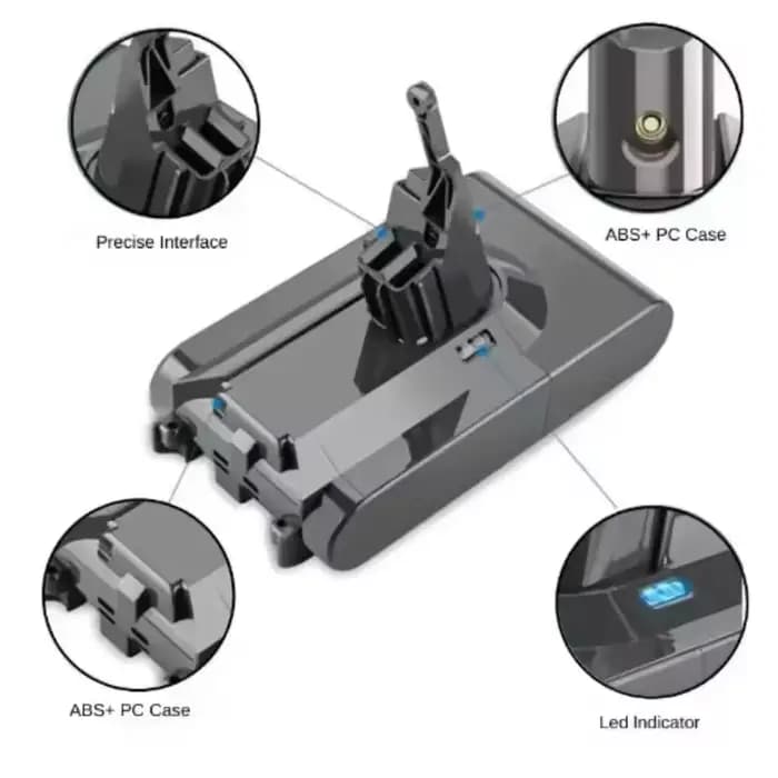 100% nouveau pour Dyson V8 21.6V 12800mAh batterie de remplacement