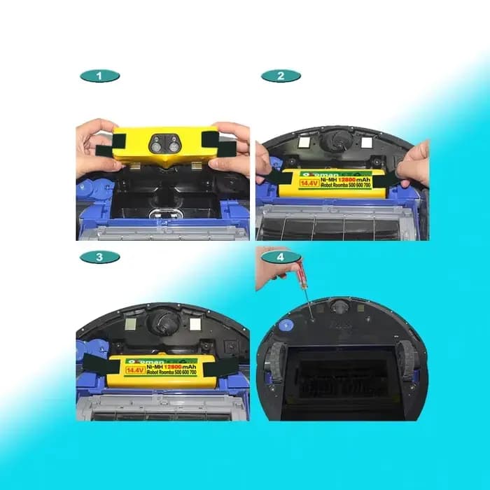 'Roomba Battery Batterie d'origine pour aspirateur 144 V iRobot