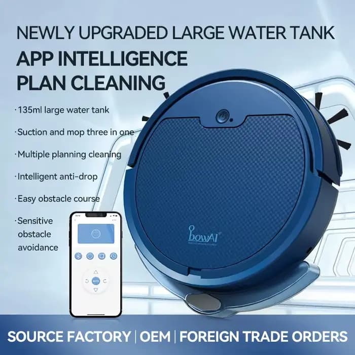 Obowal balayage Robot aspirateur APP contrôle automatique réservoir d'eau
