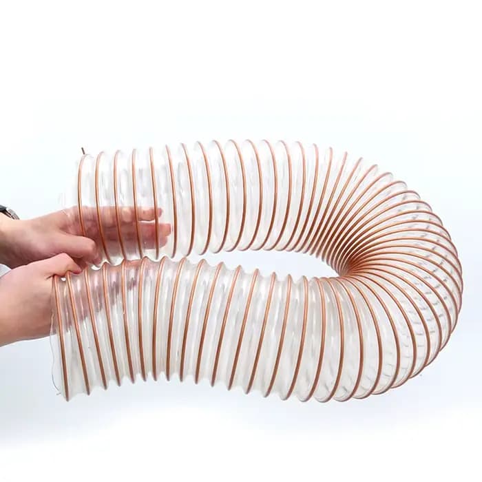 Tuyau d'aspiration de poussière en PU transparent de 1 mètre