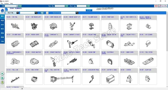 2020.07 pour Hyundai & Kia corée SM EPC pièces catalogue marché domestique Automobiles outil de réparation de voiture outils de Diagnostic logiciel