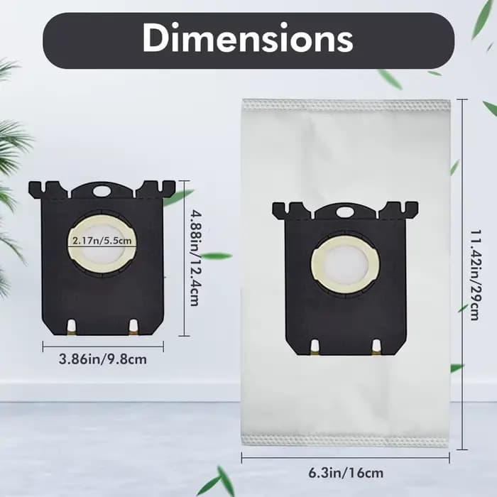 Sac S de remplacement Compatible pour aspirateur électrolux S-Bag Classic EL200F EL8500 EL202G EL6985 EL6988 EL6989 EL4100