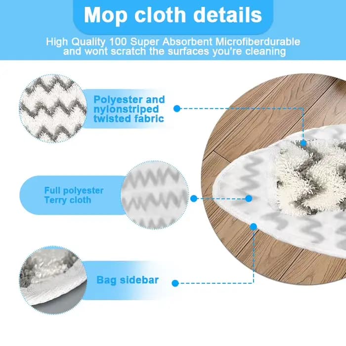 Tampons de rechange en microfibre pour vadrouille