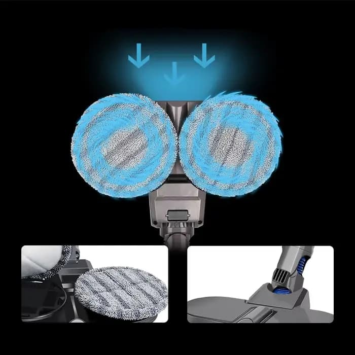 Chiffon de nettoyage en microfibre pour aspirateur Samsung Jet90. Accessoires pour balai électrique : Tête de brosse et