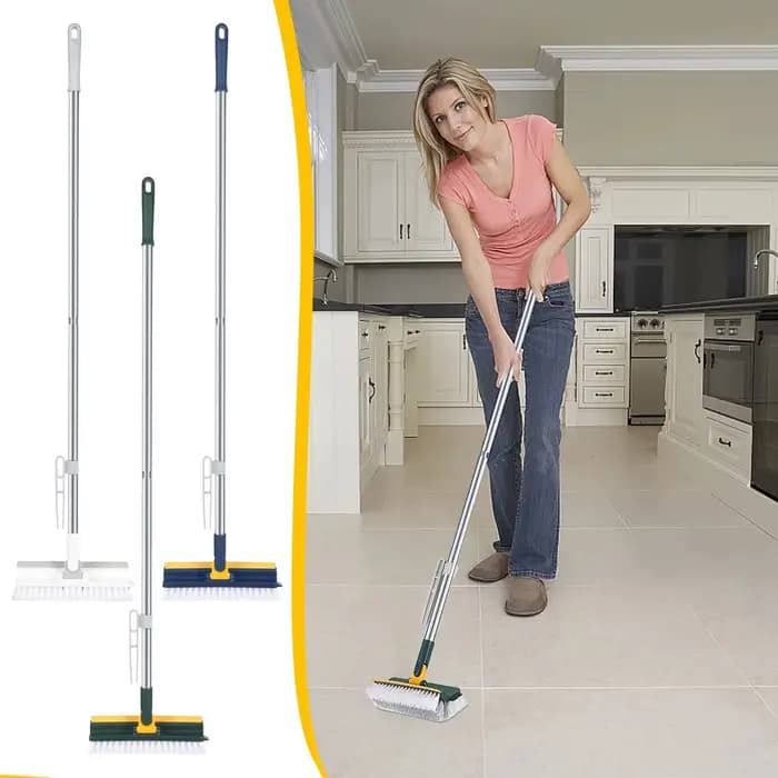 Brosse de nettoyage UNTIOR manche long 180 ° Serpillière rotative avec raclette