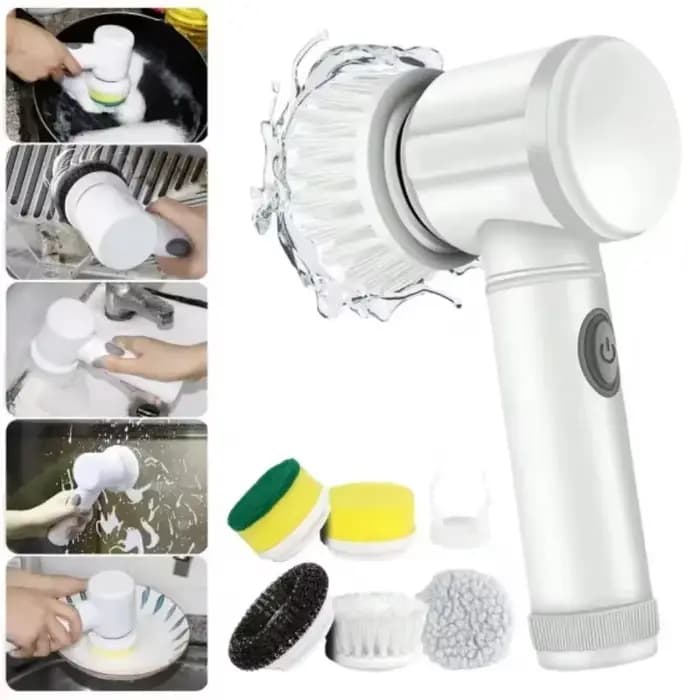 Brosse à récurer électrique 5 en 1