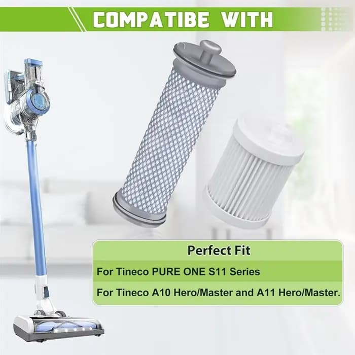 【24 heures-vente!】Ensemble de filtres à mailles lavables comprenant un support de filtre pour aspirateurs Tineco A10/A11/S11/S12