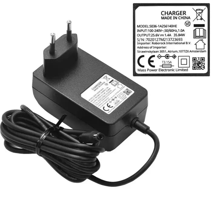 Chargeur EU pour aspirateur eau et poussière Roborock DYAD WD1S1A U10