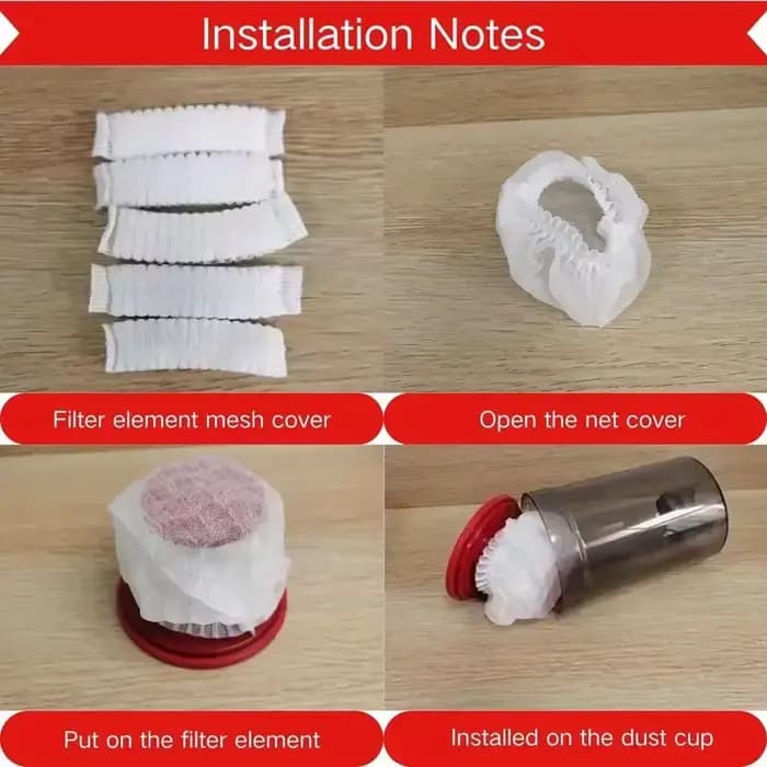 20 pièces de couvercle de protection de filtre d'aspirateur jetable