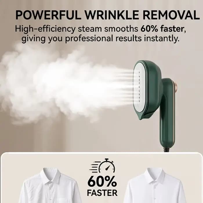 Défroisseur Vapeur Vertical Portable pour Vêtements et Maquillage – Mini Fer à Repasser de Voyage