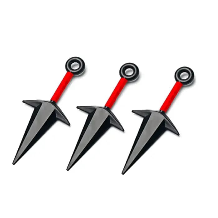 En stock – Accessoires de cosplay Naruto Shippuden Kunai, accessoires de collection en plastique pour le front, fléchettes de ninja, modèle de jouet, cadeau