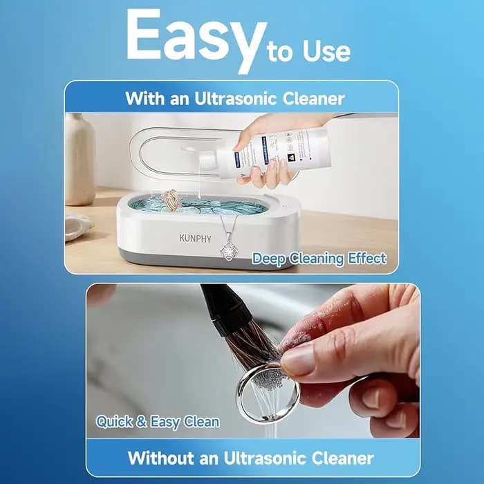 Solution de nettoyage ultrasonique pour bijoux