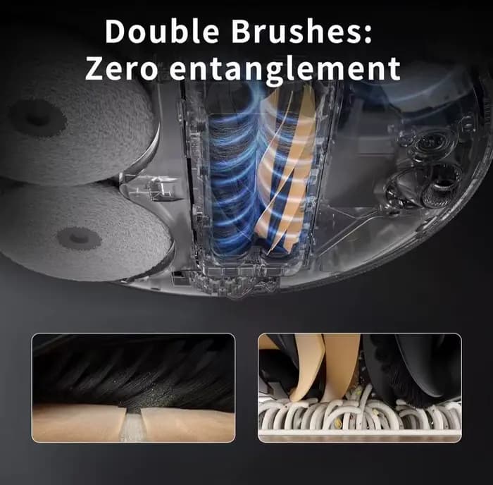 Pièces détachées complètes pour robot aspirateur MOVA V50 UItra : brosses latérales principales