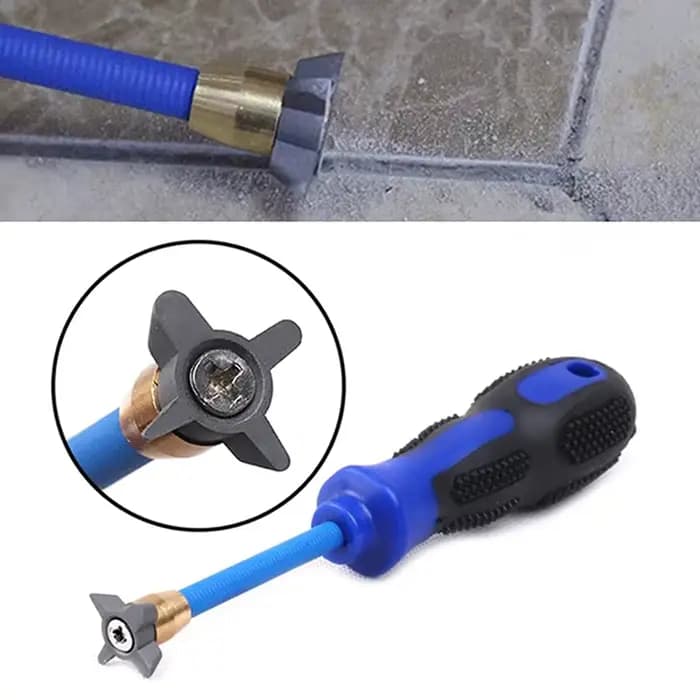 Nettoyeur professionnel d'écart de carrelage en acier au tungstène 4 en 1