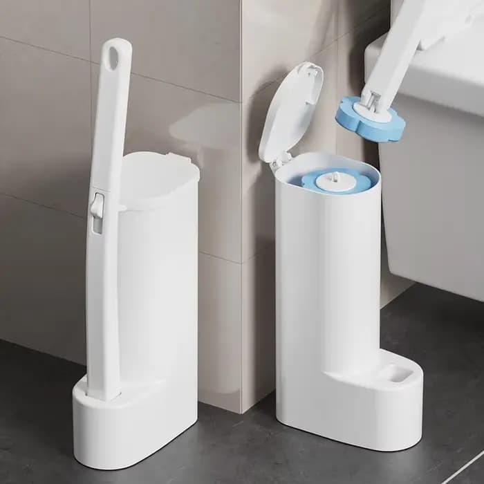 Brosse de nettoyage jetable pour toilettes et salle de bain