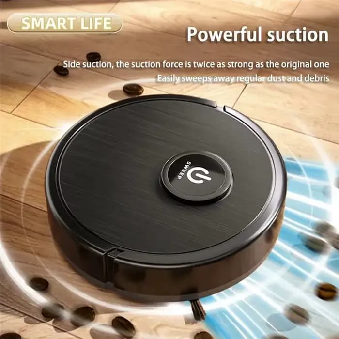 A98I-Smart Robot aspirateur 3 en 1 vadrouille Charge automatique forte aspiration 6000Pa pour poils d'animaux sol dur