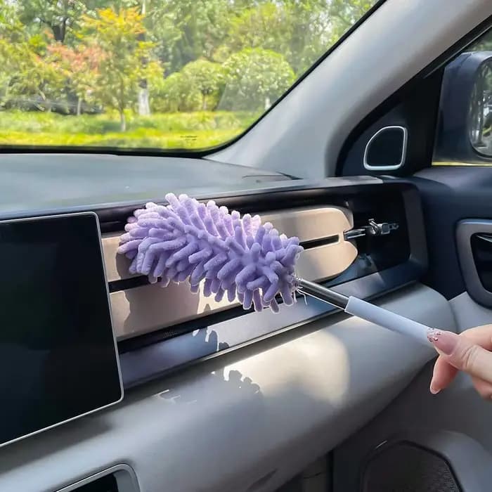 1 brosse anti-poussière antistatique rétractable