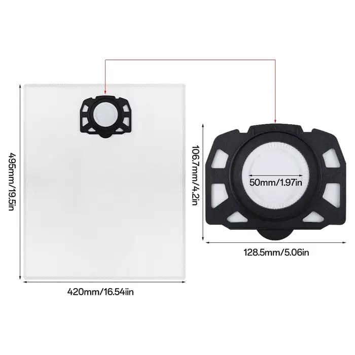 Sacs à poussière pour aspirateurs robots Karcher WD4 WD5 WD6 MV4 MV5 MV6
