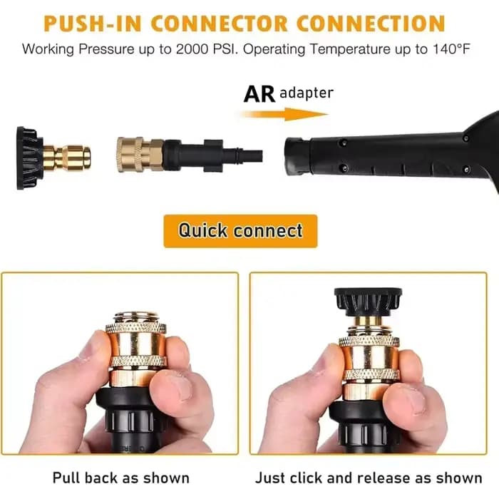 Adaptateur de pistolet à eau haute pression pour AR Blue Clean/Black Decker