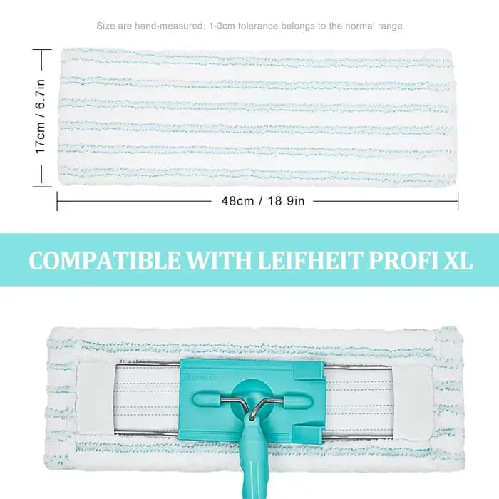 Tampons plats pour vadrouille plate pour Leifheit Pro XL