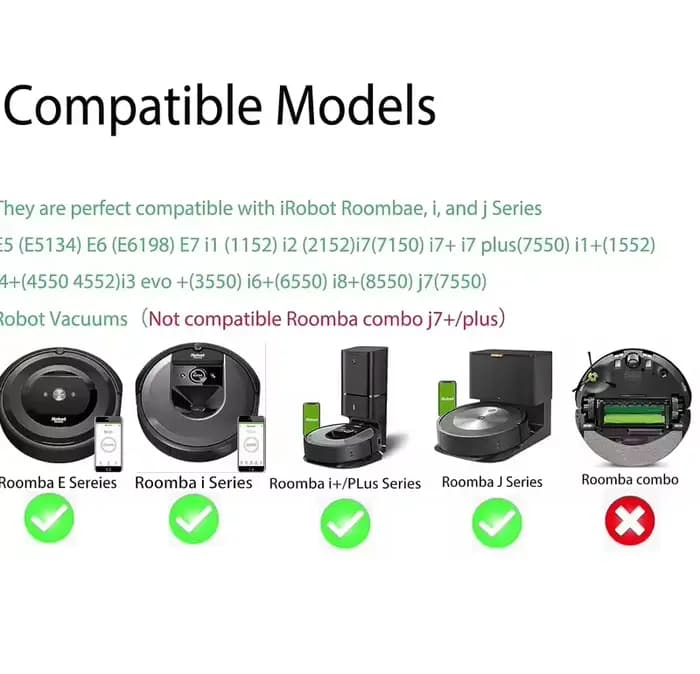 Pièces de rechange pour aspirateur robot iRobot Roomba Combo j7+