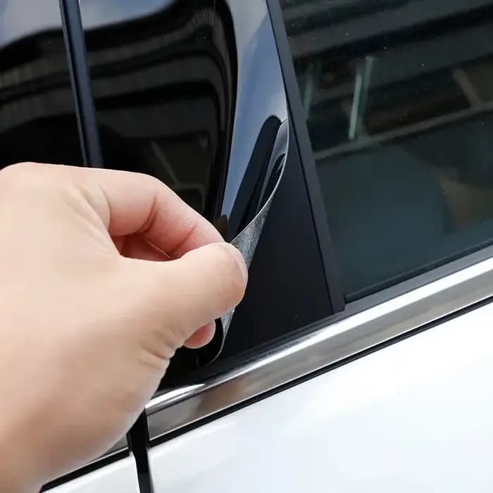 Pour Volkswagen VW Tiguan L accessoires r-line 2017 ~ 2022 LWB MK2 10 pièces revêtements de fenêtre B C pilier postes autocollants accessoires