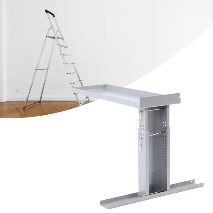 Support d'escalier stabilisateur pliable en acier allié pour échelles télescopiques droites